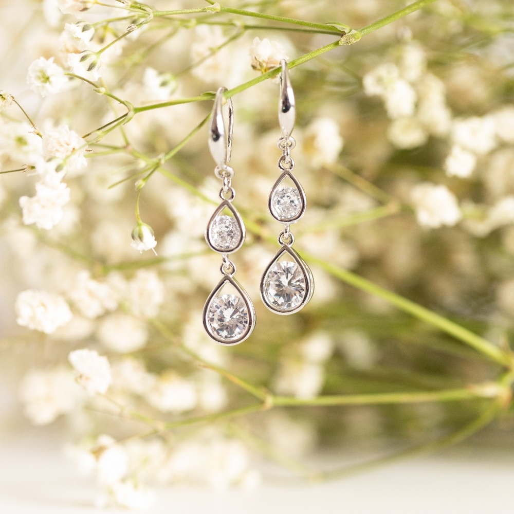 Tear Drop Earrings (S925) - Only 1 left! - Picture 2 of 6